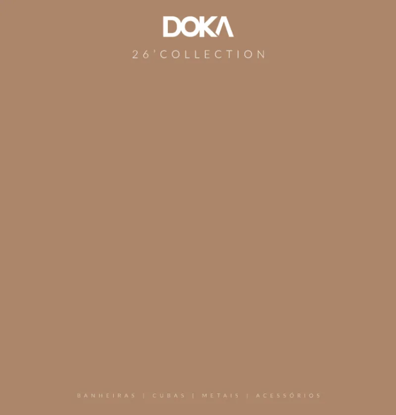 Capa do catálogo Doka Collection 2026