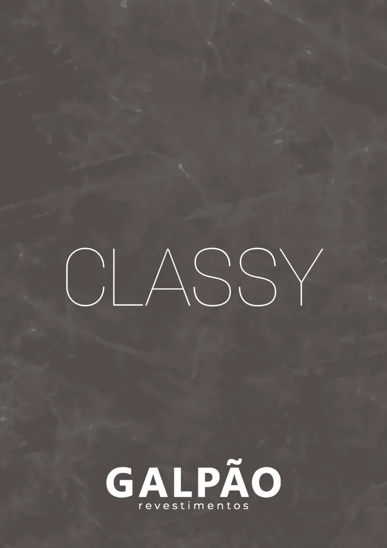 Capa do catálogo Classy