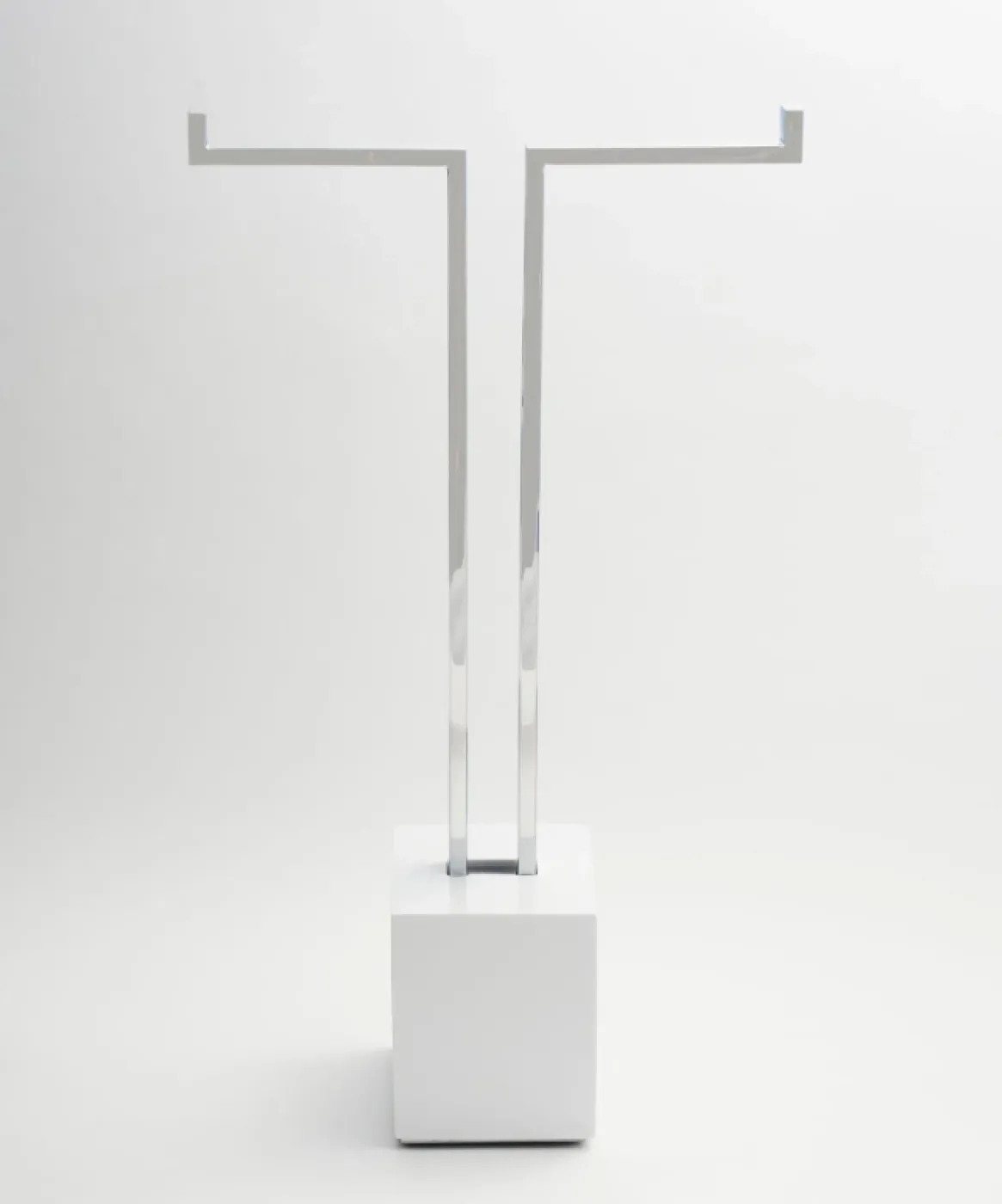 Ice papeleira piso(29 x 51 x 12 cm) Resina/Cromo