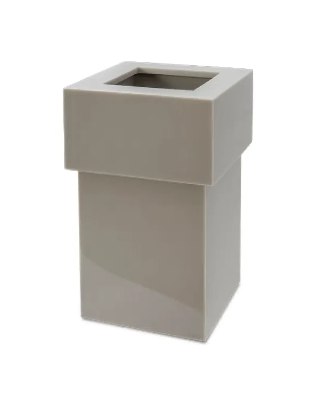 Metro lixeira grande tampa vazada(18,5 x 32 x 18,5 cm)